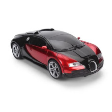 Машинка трансформер з пультом Bugatti Robot Car Розмір 1:18 Червона 184745