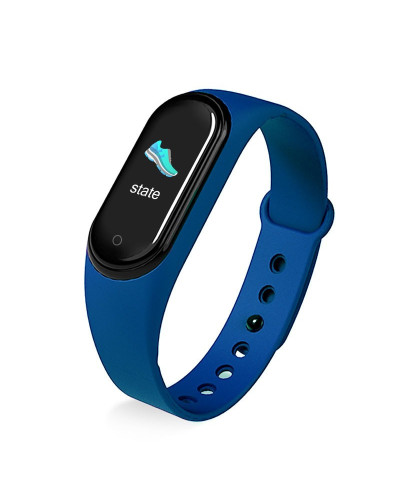 Фітнес браслет трекер годинник, кольоровий екран M5 Fit Smart Синій 184751