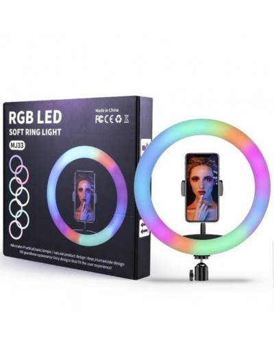 Кільцева LED лампа RGB MJ33 33 см 184753