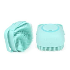 Силіконова мочалка-щітка Silicone Massage Bath Brush силіконова мочалка з резервуаром для мила 184813