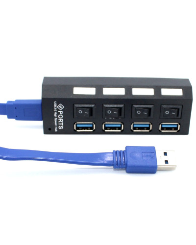 USB хаб розгалужувач подовжувач 4 порти hub 4 порт usb 3.0 193535