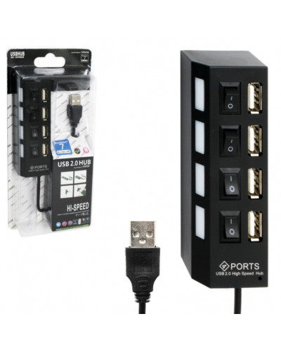 USB хаб розгалужувач подовжувач 4 порти hub 4 порт usb 3.0 193535