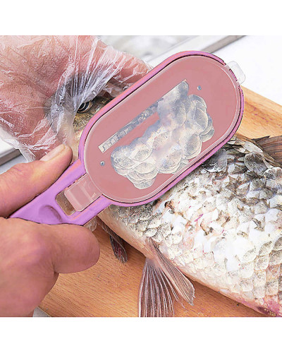 Рибочистка ніж для чищення риби Killing-fish Knife Рожева 193541