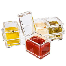 Набір для спецій 4 ємності Crystal Seasoning Box 193546