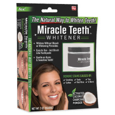 Відбілювач зубів чорна зубна паста Miracle Teeth Whitener 193811