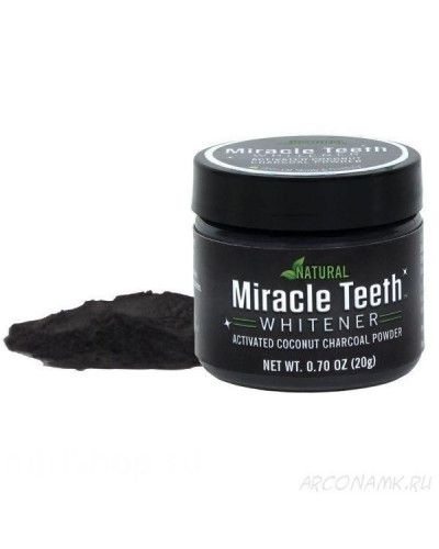 Відбілювач зубів чорна зубна паста Miracle Teeth Whitener 193811