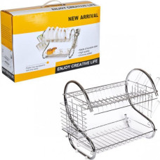 Сушарка органайзер для посуди 2 рівня сталева 8051S Wet Dish Organiser 193878