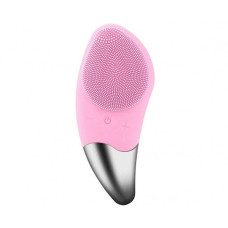 Щетка массажер силиконовая электрическая для чистки лица BEAUTY LUX Silk Brush розовая 193893