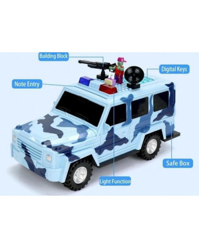 Дитяча машинка-копилка-сейф Money Box Toy Мілітарі 194055