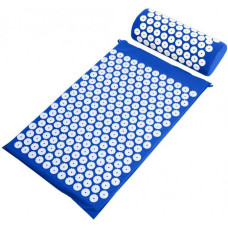 Килимок для акупунктурного масажу ACUPRESSURE MAT з подушкою Синій 194144