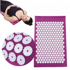 Килимок для акупунктурного масажу ACUPRESSURE MAT Фіолетовий 194145