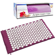 Килимок для акупунктурного масажу ACUPRESSURE MAT Фіолетовий 194145