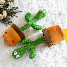 Музыкальная игрушка танцующий кактус Dancing Cactus кактус в вазоне 34 см Зеленый 194370