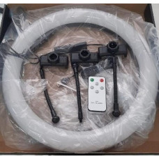 Кільцева LED лампа RGB MJ36 36см 3 кріплення управління на проводі 194458