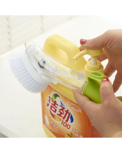Багатофункціональна щітка з дозатором для чищення посуду AUTOMATIC LIQUID CLEANING BRUSH 194501