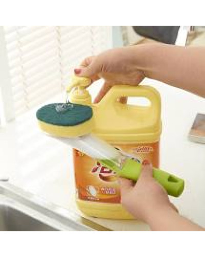 Багатофункціональна щітка з дозатором для чищення посуду AUTOMATIC LIQUID CLEANING BRUSH 194501
