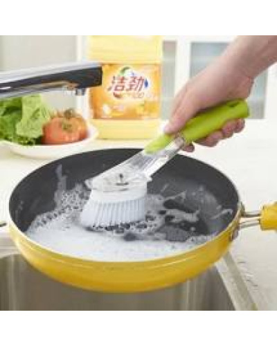 Багатофункціональна щітка з дозатором для чищення посуду AUTOMATIC LIQUID CLEANING BRUSH 194501