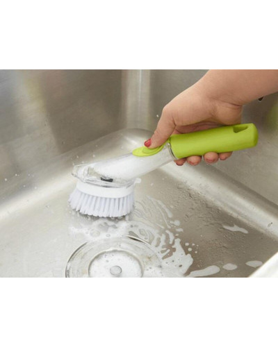 Багатофункціональна щітка з дозатором для чищення посуду AUTOMATIC LIQUID CLEANING BRUSH 194501