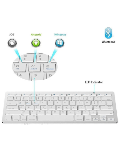 Клавіатура KEYBOARD X5 Бездротова Клавіатура для ноутбука Bluetooth клавіатура комп'ютерна 195988