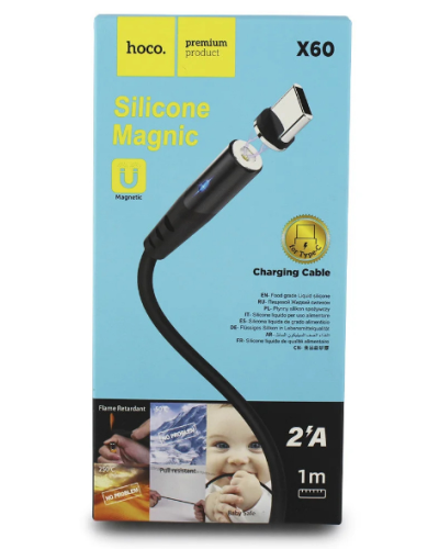 Кабель HOCO COOL MAGNET TYPE-C CABLE X 60 195997