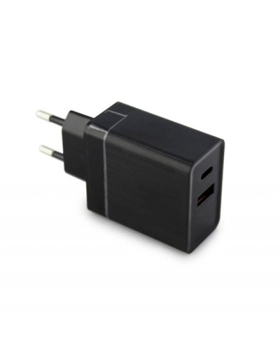 Блок живлення для телефона 220V USB/TYPE C чорний 196012