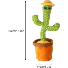 Танцюючий кахтус музична іграшка Dancing Cactus повторює звуки навколо 196297