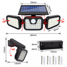 Автономний вуличний світлодіодний ліхтар Solar lamp NJ-0013 196301