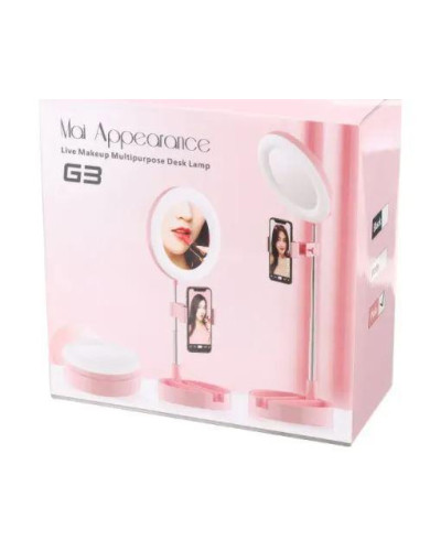 Кільцева LED лампа 16 см Live Makeup G3 196336