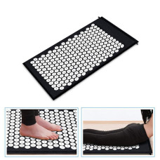 Килимок для акупунктурного масажу ACUPRESSURE MAT з подушкою Чорний 196406