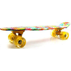 Скейтборд Пенні борд Penny Board "Карамель" Світиться колеса 196516