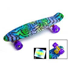 Скейтборд Пенні борд Penny Board "Star" Світиться колеса 196519