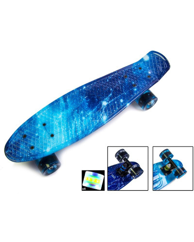 Скейтборд Пенні борд Penny Board "Spice" Світиться колеса 196529