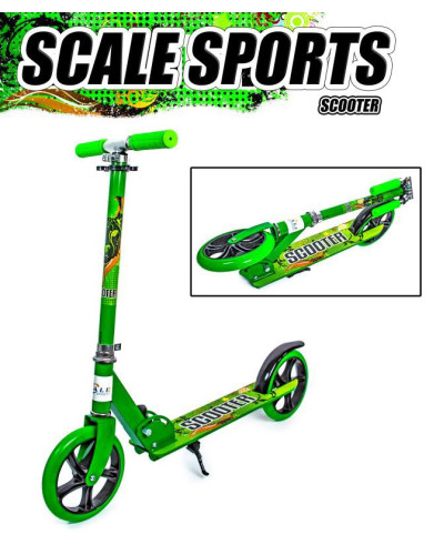 Двоколісний самокат складний зелений Scooter Green 196539