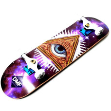 Скейтборд дерев'яний з друком очей від Fish Skateboard EYE 196597