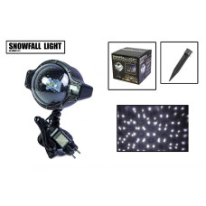 Новорічний вуличний лазерний проектор X-LASER XX-SNOW білі сніжинки 196700