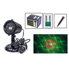 Новорічний вуличний лазерний проектор червоний X-LASER XX-LS-027 з дистанційним управлінням 196702
