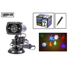 Новорічний вуличний лазерний проектор 4 кольори X-LASER XX-MIX-1012 + Світлодіодне освітлення 196708
