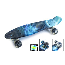 Скейтборд Пенні борд Penny Board "Galaxy" Світиться колеса 196718