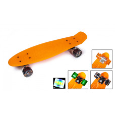 Скейт Penny Boarde Orange Светящиеся колеса 196930
