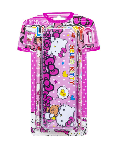 Канцелярський набір з пеналом рожевий Hello Kitty 196967