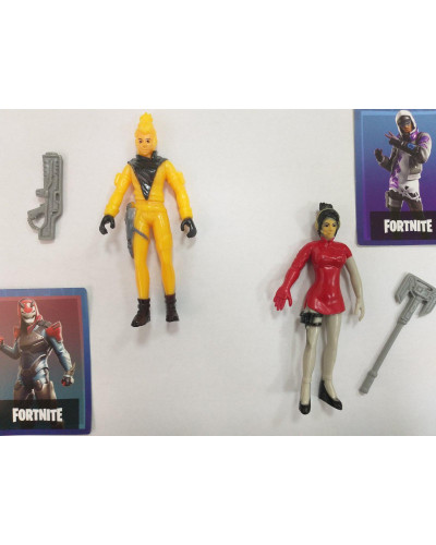 Змішаний набір з героїв Екшн-гри Fortnite фігурки з картками 197395