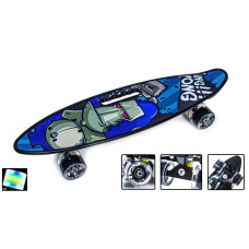 Скейтборд Пенні борд Penny Board З Ручкою Scale Sports King Kong Світиться колеса 197700