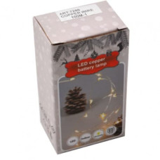 Гірлянда Xmas 30 Led 3M Copper на мідній проволоці Крапля роси BLUE BATTERY+USB 198177