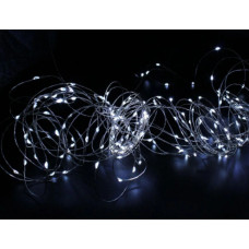 Гірлянда 50 Led 5M Капля роси на мідній проволоці W WHITE працює від батарейок + USB 198248