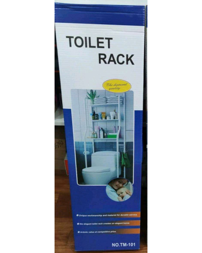 Полка-стелаж підлоговий над унітазом TOILET RACK Біла 198475