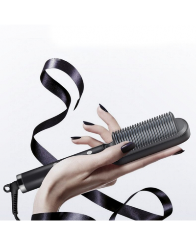 Розчіска прямувальник для волосся з турмаліновим покриттям Hair Straightener HQT-909B Щітка прямувальник 198514