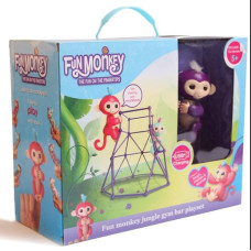 Комплект Fingerlings Jungle Gym PlaySet + інтерактивна обезьянка Фіолетовий 198713