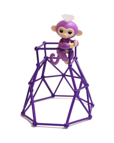 Комплект Fingerlings Jungle Gym PlaySet + інтерактивна обезьянка Фіолетовий 198713