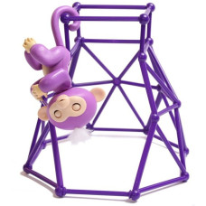 Комплект Fingerlings Jungle Gym PlaySet + інтерактивна обезьянка Фіолетовий 198713