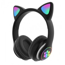 Дитячі навушники з підсвіткою CAT STN-28 Bluetooth Чорні 198725
